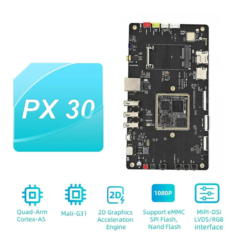 Rockchip PX30 Quad-Core 64-bit utviklingsstyre